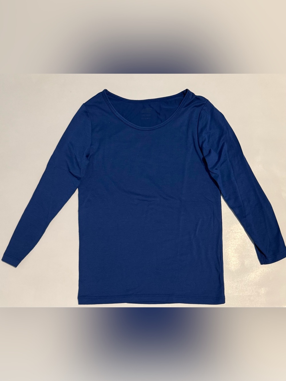 Uniqlo HEATTEACH Blue Long Sleeve Top